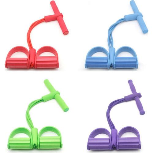 Multi Function Tension Rope Strong Fitness Resistance Bands Latex Pedal Women Men Sit Up Pull Ropes Yoga Fitness Equipment