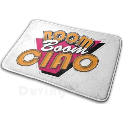 Boom Boom Ciao Mat Rug Carpet Anti-Slip Floor Mats Bedroom Money Heist Netfix Palermo La Casa De Papel Spanish Italian Tv Shows
