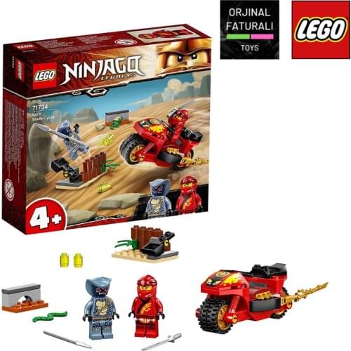 LEGO Ninjago Legacy Kais Sword BikeNinja Bike Building Set with Ninjago Kai and a Snake (54 Pieces) 71734