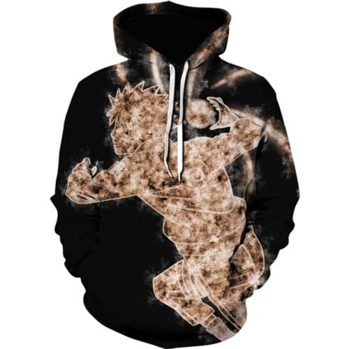 2020 New Anime Man Hoodies Men/Women Sweatshirt Hooded 3d Brand Clothing Sasuke Kakashi Cartoon Print Boys/Girls Jacket 2021 new