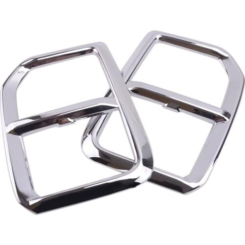1 Pair Car Front Fog Light Cover Trim Frame Silver ABS Fit For Mitsubishi ASX RVR 2020