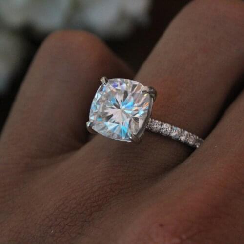 Natural Diamond S925 Sterling Silver Rings for Women Bohemia Wedding Bands Rings for Wedding Couples 2021 Fashion Jewelry Gift