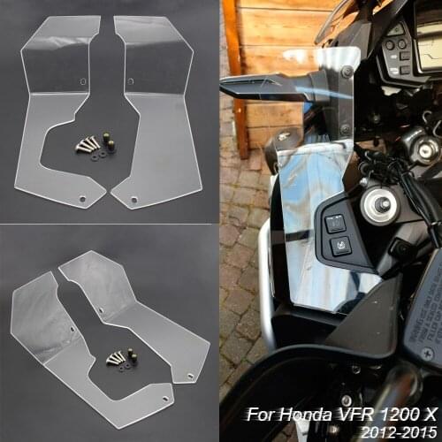 NEW Motorcycle Accessories FOR Honda VFR1200X Crosstourer VFR 1200 X Side Windshield Windscreen Wind Deflector 2012-2015