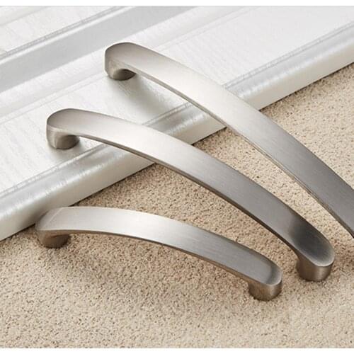 Cabinet Handles Knobs Aluminum Alloy Door Kitchen Knobs Brushed Cabinet Pulls Drawer Modern Furniture Handle Hardware