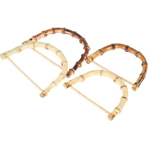 Handmade Handbag DIY Tote Purse Bag Frame D Shape Bamboo Bag Handles Making Bag