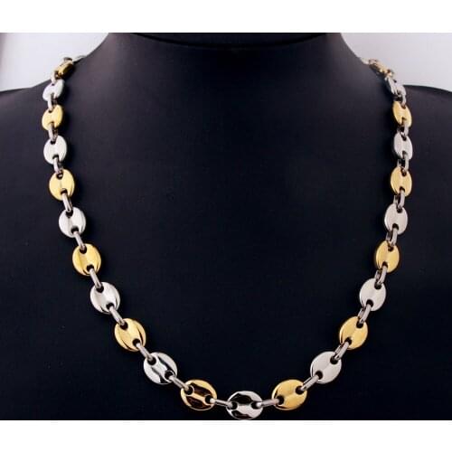 Tiasri 7/11mm Bohemian Style Necklace Bracelet for Men Women High Quality Stainless Steel Chain Best Gift Hip Hop Jewelry Link