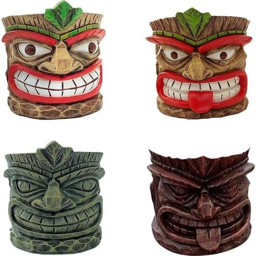 Garden Courtyard Maya Face Interior Decoration Multi-person Potted Flower Pot Outdoor Household Garden Decoration Funny Basin