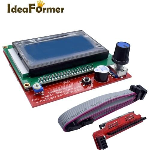 Smart Parts RAMPS 1.4 Controller Control screen LCD 12864 Display Monitor Motherboard Blue Screen Module for 3D Printer