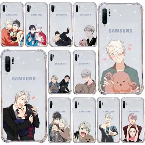 Yuri On Ice amine Phone Case Transparent for Samsung s9 s10 s20 Huawei honor P20 P30 P40 xiaomi note mi 8 9 pro lite plus cover