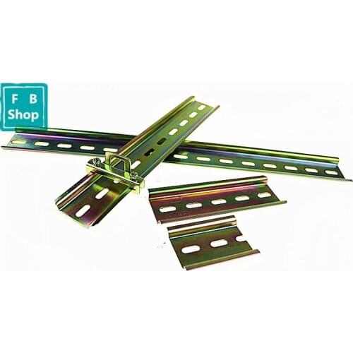 1pcs 5/10/20/30cm din rail C45 Guide Mounting clip Installation track fixed 3.5cm Wiring row fixed MCB fixing seat rail