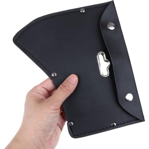 1PC Durable Leather Ax Axe Blade Cover Mask Sheath For Camping Outdoor Tools Parts With Hook