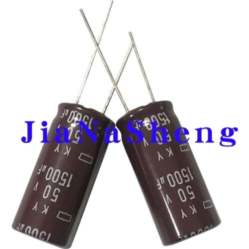 10PCS NIPPON CHEMI-CON 50V1500UF 16X35 KY High frequency low impedance long life electrolytic capacitor