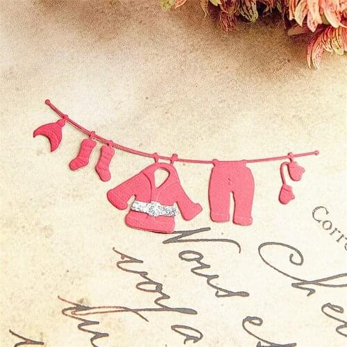 11.5x4cm Clothes rack Cutting dies metal crafts paper die-cutting /DIY embossing Easter and New Year Scrapbooking