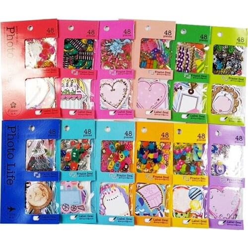 48 Pcs/pack Waterpoof Photo Album Sticker/Notes For Birthday Party Wedding Travel/Laptop Diary Styling Home Toy Sticker