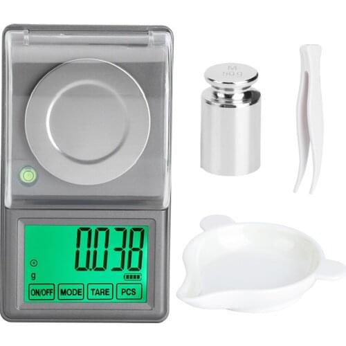 50g/0.001g High Precision Mini Digital Jewelry Scale Portable Electronic Milligram Scale Balance Weighter Digital Scale