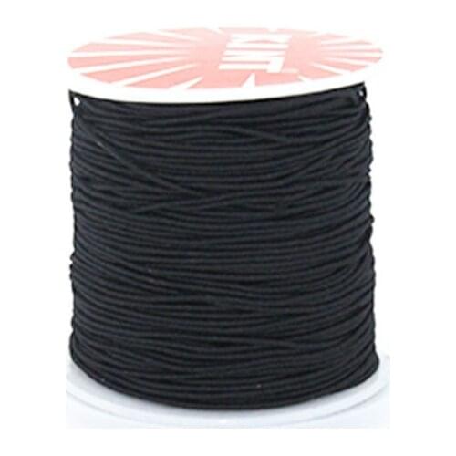 NEW black color 40meters 1.5MM Beading elastic Stretch Cord Beads Cord String Strap Rope Bead For DIY Bracelet