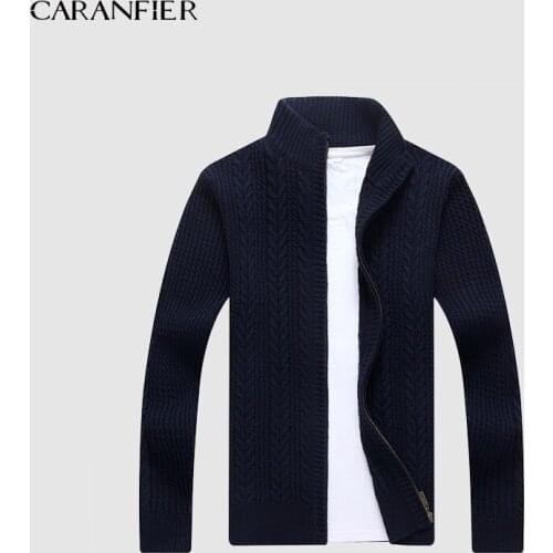 Мужские вязаные кардиганы CARANFIER China At AliExpress