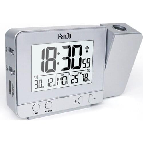 Projection Clock Digital Alarm Clock with Weather Forecast Snooze Table Clock Time Table Clock Electronic Clock Home Decoration