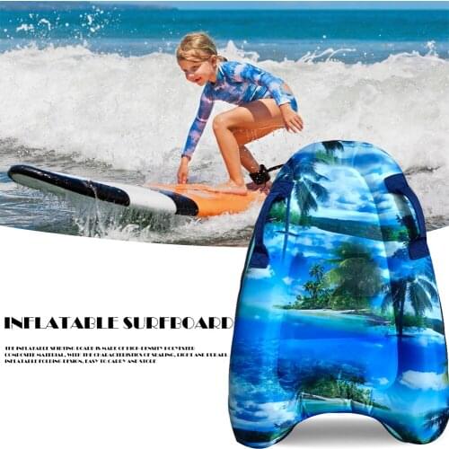 60x80cm Children Inflatable Bodyboards Surfboard Ocean Printed Buoy Kickboard Kids Summer Floating Toys Safe Floating Mat