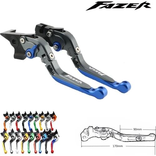 For Yamaha FZX750 FZX 750 Fazer 1986-1998 1997 1996 1995 1994 CNC Folding Extendable / Clutch Brake Levers 17 Colors