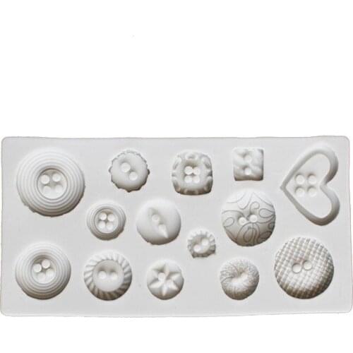 Button Liquid Silicone Mold, Sugar Turning Clay Clay Modeling Tool F011