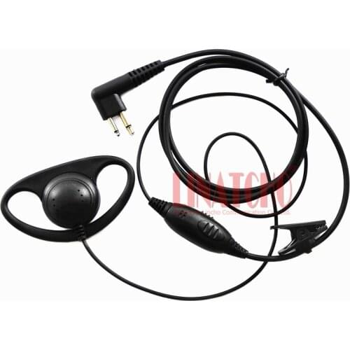 Good quality D-shape PTT VOX mic walkie talkie interphone ham two way radio headset CP88 CP100 CP150