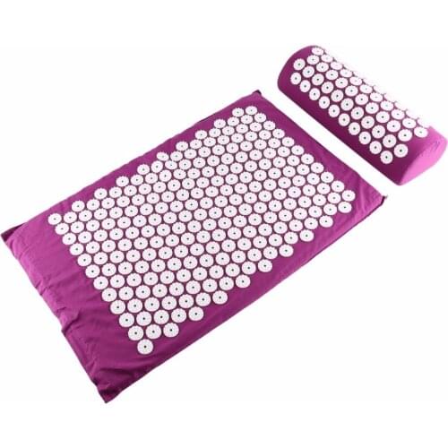 Massager Cushion Mat Set For Body Head Foot Neck Acupressure Relieve Stress Pain Aches Muscle Tension Spike Yoga Mat With Pillow