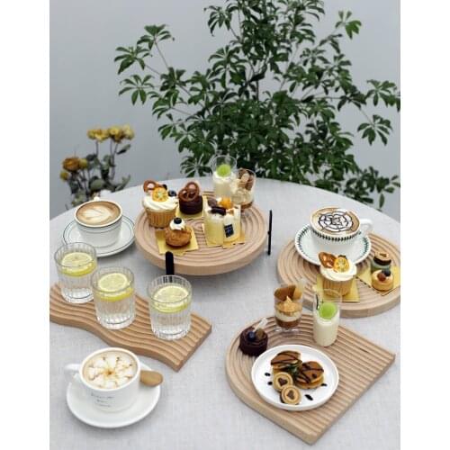 SWEETGO Metal Cake Stands 1piece Wood Board Cupcake Muffin Trays Tableware Home Decoration Storage Racks Dessert & Bread Plates
