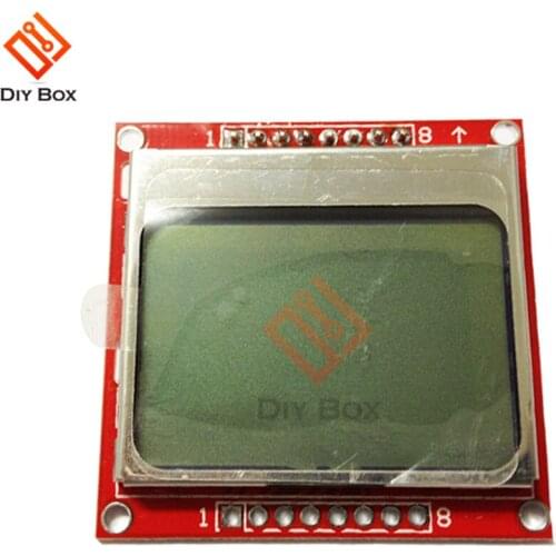 LCD Display Module Monitor White Backlight Adapter PCB 84*48 84x48 5110 Screen for Arduino Controller 3.3V Dot Matrix Digital