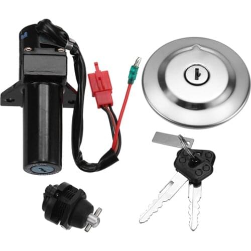 Motorcycle Electric Ignition Switch Lock Set Fuel Gas Cap Seat Lock Key for Yamaha Ybr125 Ybr 125 2007-2014