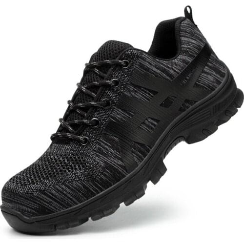 Men Winter Steel Toe Cap Safety Shoes Men Outdoor Anti-slip Steel Puncture Proof Construction Boots Work Shoes