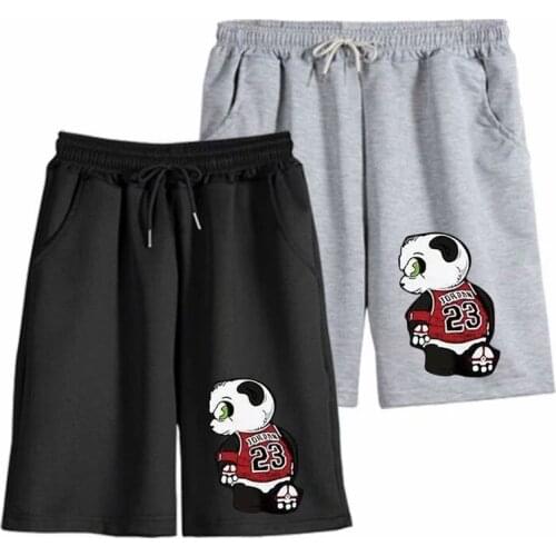 Summer Mens Shorts Korean Fashion Streetwear Print Funny Short Men Casual Men Clothing Elastic Waist Shorts Men Plus Size M-5XL