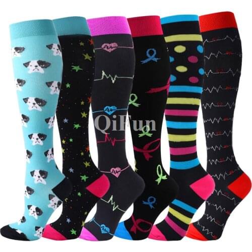 58 Styles Compression Socks Men Women Anti Fatigue Marathon Compression Stockings Fitness Socks For Varicose Veins Nursing Socks