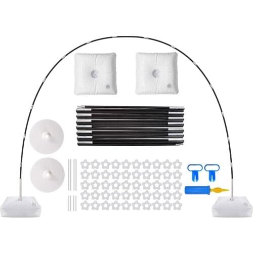 Balloon Arch Kit, 9FT Tall & 10Ft Wide Adjustable Balloon Stand Set with Water Fillable Base ,50Pcs Balloon Clips