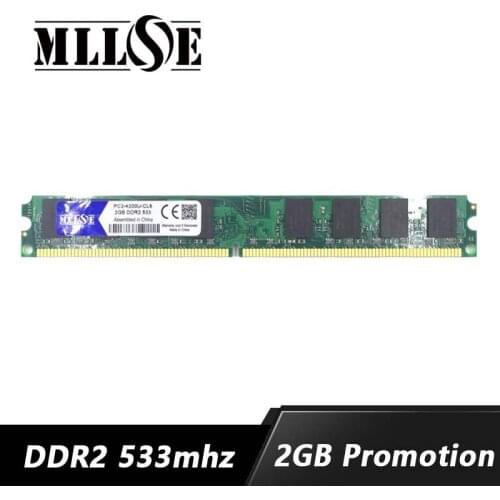 Sale ram 2gb DDR2 533 533mhz PC2-4200 PC2-4200U DDR2 2GB 2G 533 mhz Memory Ram Memoria for All Motherboard Desktop Computer PC