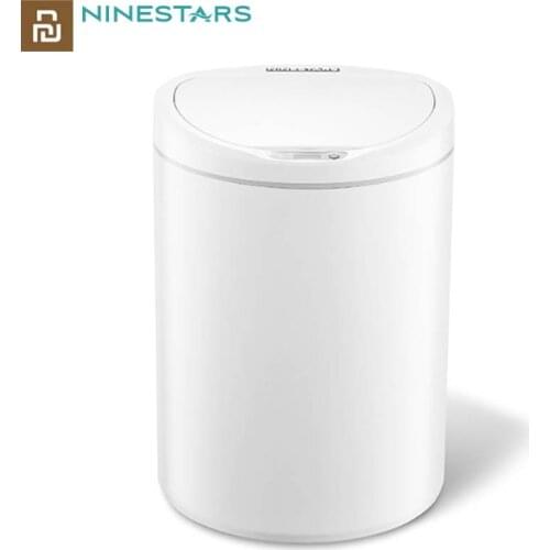 Original Youpin NINESTARS Smart Trash Can Motion Sensor Auto Sealing LED Induction Cover Trash 10/7L MiHome Ashcan Bins
