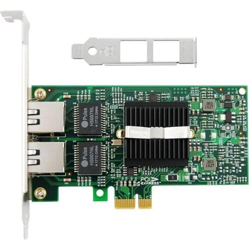 PCI-E Gigabit Dual-Port Network Card Soft Router Server ROS Desktop Computer Built-in RJ45 Network Card