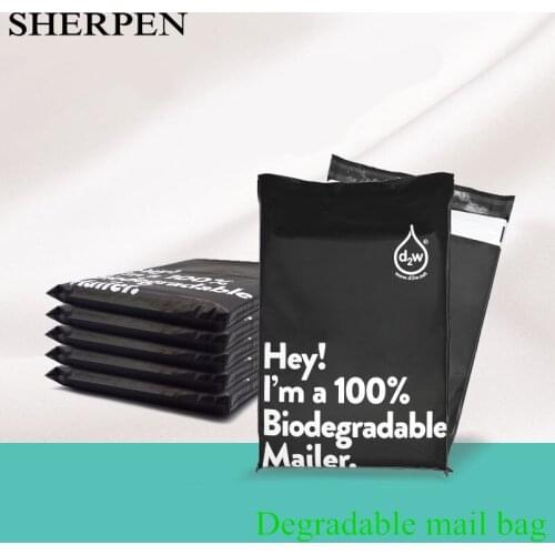 SHERPEN Compostable Poly Mailer Bag Bio Degradable Packing Express Self-adhesive Delivery Postal Wrap Plastic Shipping Envelope