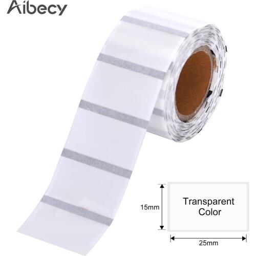 Aibecy Transparent Adhesive Thermal Label Sticker Price Tag Label Paper Waterproof Oil-Proof Tear Resistant for DP23DP30 Printer