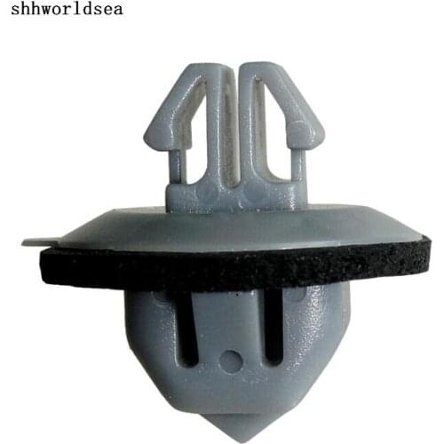 Shhworldsea 100pcs POM Grey Rocker Panel Moulding Fastener Clip For Toyota 75392-60031
