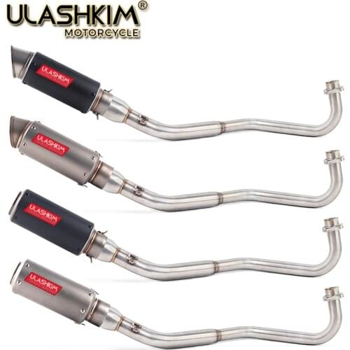 M3 Motorcycle Full System Exhaust Muffler Middle Connect Pipe Slip On For HONDA GROM MSX 125 MSX125 2012 to 2020