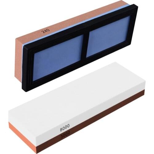 Knife Sharpener Whetstone Sharpening Stones grinding stone System water stone honing kitchen Tool 240 400 800 1000 3000 6000grit