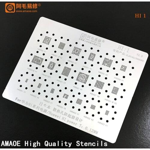 HI6421 HI6921 HI6421GFC HI6921M HI6561 IH6422 HI6523 HI6522 HI6403 HI6423 HI6555 HI6553 IC CHIP BGA Reballing Stencil Template