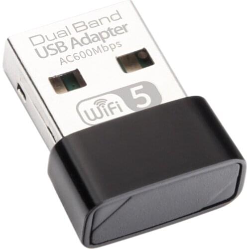 Hot Kbt Usb Wifi Adapter 2.4Ghz 5Ghz 600Mbps Wifi Antenna Dual Band 802.11B/n/g/ac Mini Wireless Computer Network Card Receiver