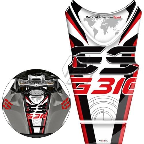 3D Resin Motorcycle Gas Tank Pad Protector Case for BMW G310GS 2018-2019