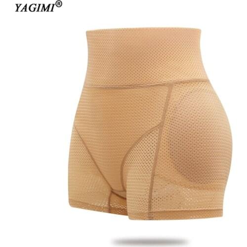 YAGIM Women Body Shaper Padded Panties Hip Enhancer Butt Lifter Mesh Breathable Push Up Bodysuit Shapers Tummy Control Panties
