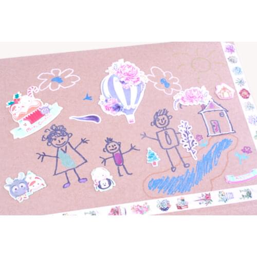 1pack/lot Kawaii sticker Diary Photo Book Girl vsco Decorative paper sticker DIY album diary scrapbooking Deco Sticker gift