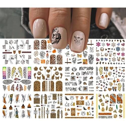 12pcs/lot Pop Art Design Decal Nail Art Sticker Cool Girl Lips Decorations Full Wraps Decor Mixed Water Tattoo Sticker BN385-396