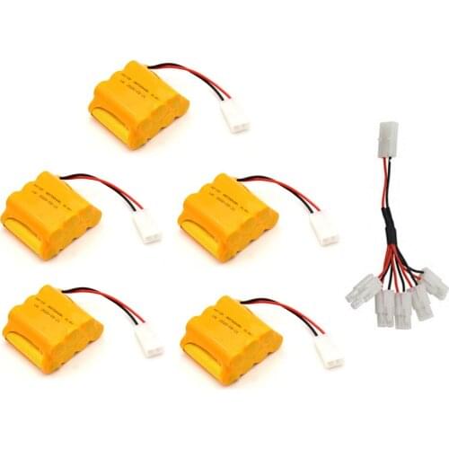 8.4v 700mAh NI-CD AA Battery Pack With Charger Set For RC Toys Cars Robots Tanks Guns Boats Model 8.4v Rechargeable Battery