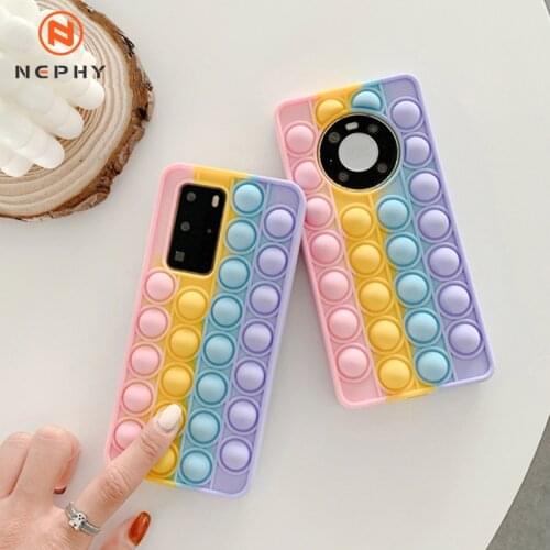 Bubble Case For Samsung Galaxy A20 A30 A50 A50S A12 A32 A51 A71 5G Cover Reliver Stress Fidget Toys Push Bubble Antistress Coque